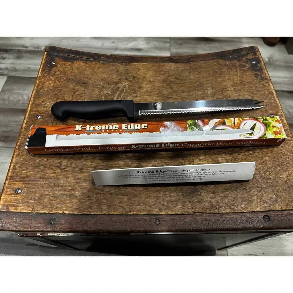 X-treme Edge Knife Twin Towers Trading Surgical Stainless Steel Serrated Blade